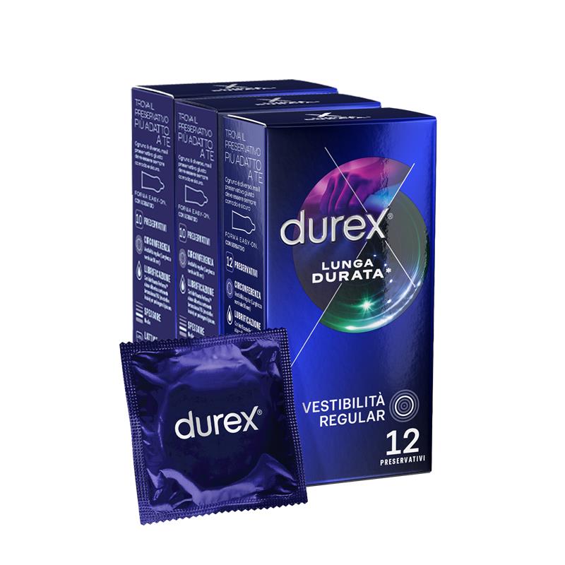 3 PACK DUREX LUNGA DURATA* 12 pz | Durex IT