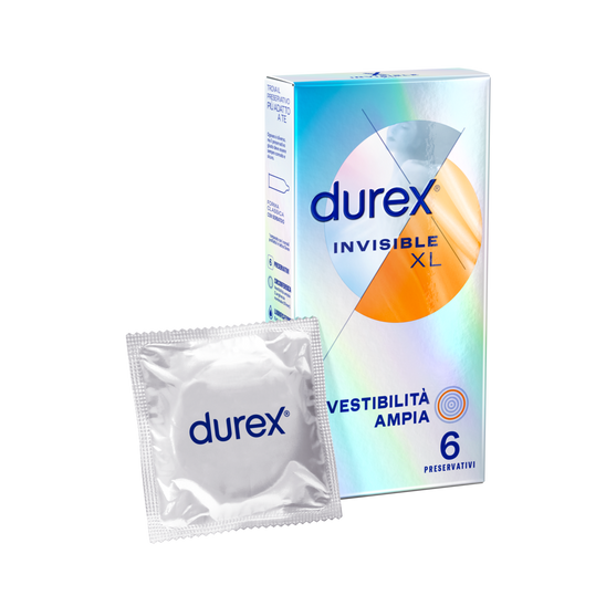 DUREX IT DUREX INVISIBLE XL 6 PRESERVATIVI
