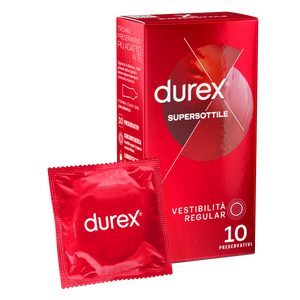 DUREX SUPERSOTTILE* VESTIBILITÀ REGULAR 10pz