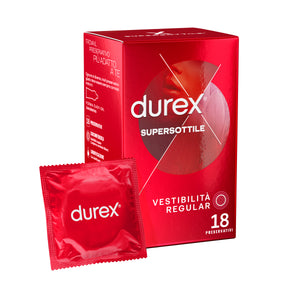 DUREX SUPERSOTTILE* VESTIBILITÀ REGULAR 18PZ