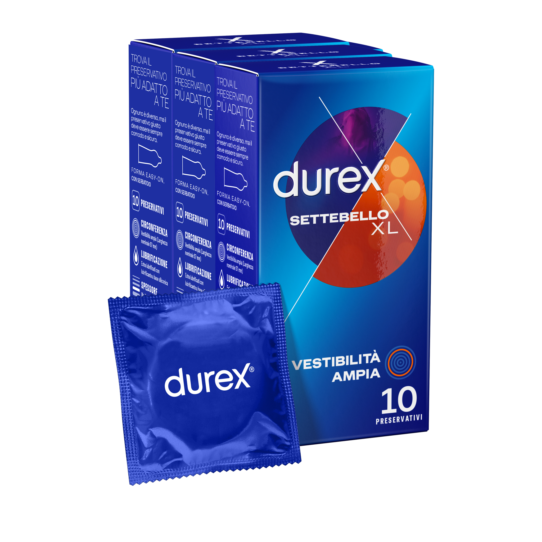 3 pack Durex Settebello XL 10pz