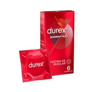 DUREX SUPERSOTTILE* VESTIBILITÀ REGULAR  6pz