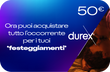 50€ Ora puoi acquistare tutto l'occorrente per i tuoi 'festeggiamenti'
