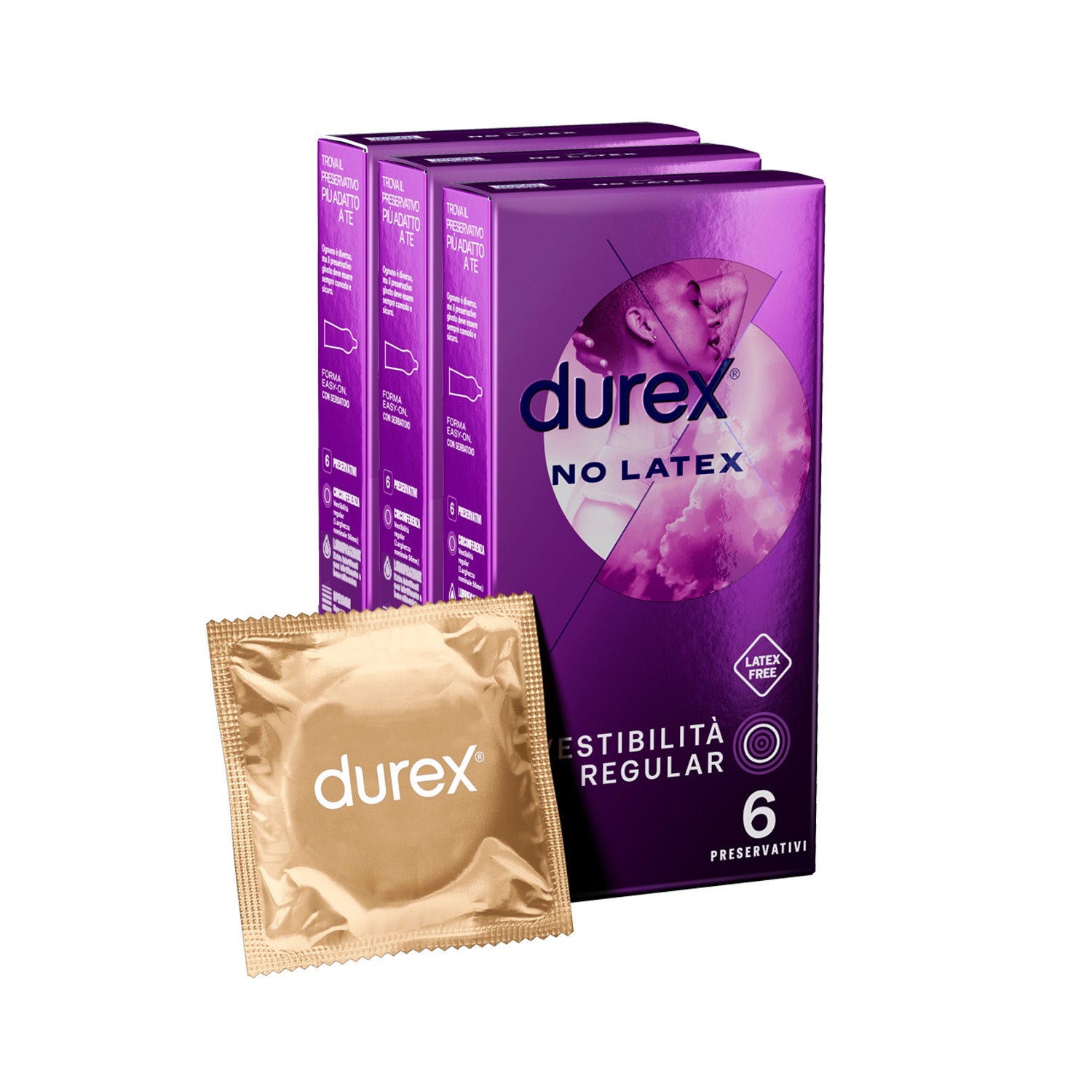 3 PACK DUREX NO LATEX 6 pz