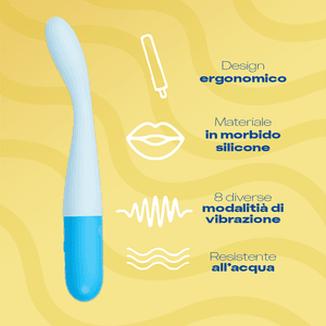 Vibratore flessibile in silicone Durex Ice Breaker